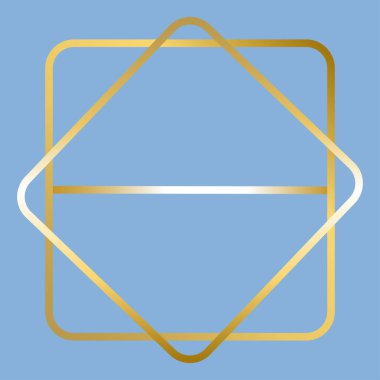 Tebrik kartı altın desenli çerçeve. Vektör soyut kağıt kesimi illüstrasyonuName. 