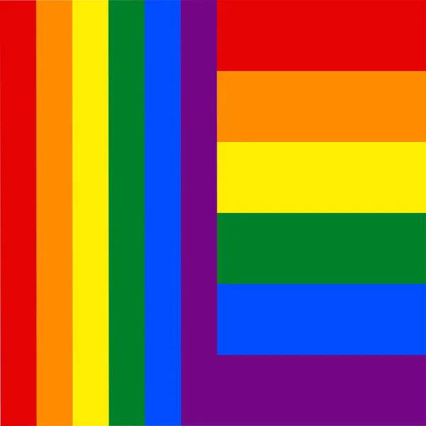 Bandera Colorida Del Arco Iris Lgbt Mes Del Orgullo Que — Vector de stock