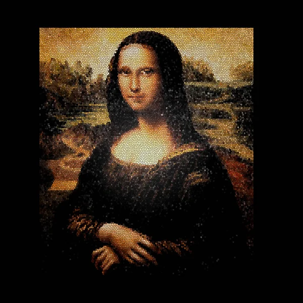 Kripto sanatı - sanat eseri ve sanat eseri dijital pikselli tuval, illüstrasyon.