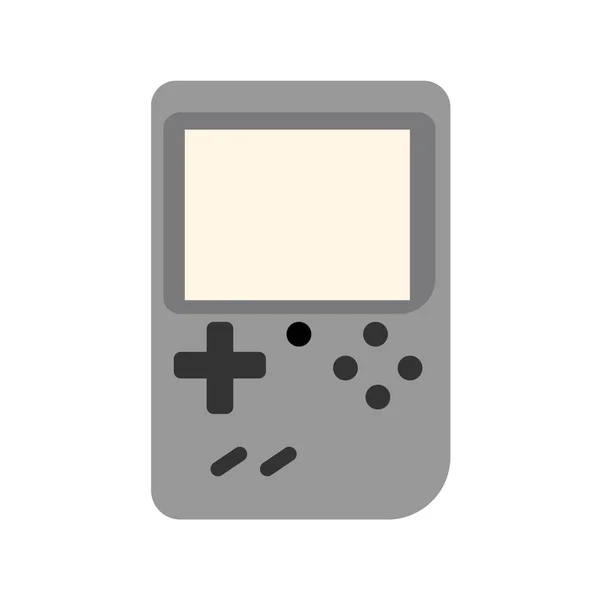 Portable Retro Game Console Dandy Vector White Background — 스톡 벡터