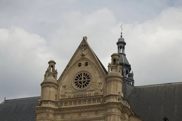 Fachada Catedral Eustache — Fotografia de Stock