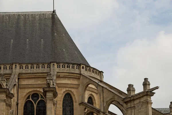 Fasaden Katedralen Eustache — Stockfoto