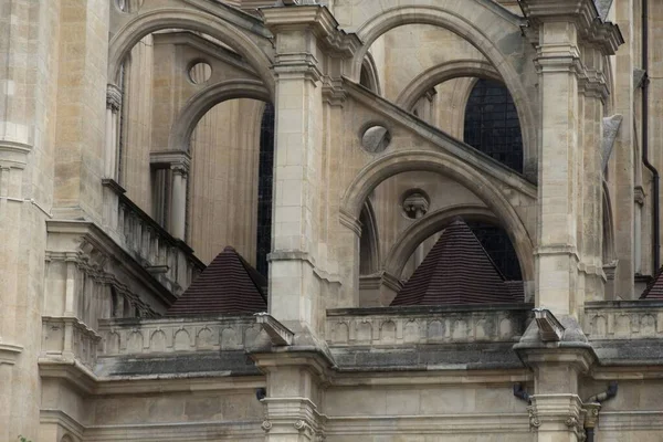 Fasaden Katedralen Eustache — Stockfoto