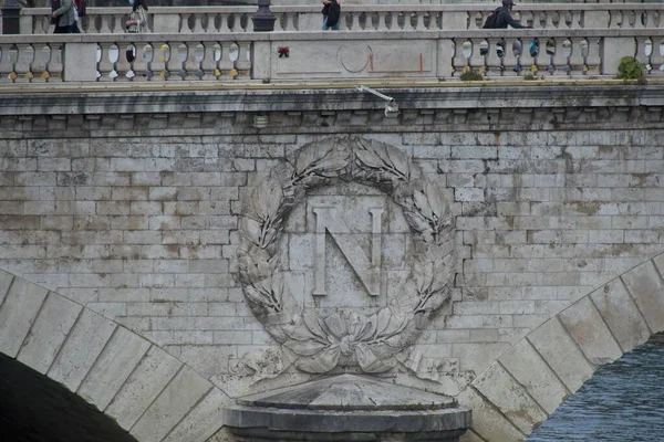 Brücke Über Die Seine Stadt — Stockfoto