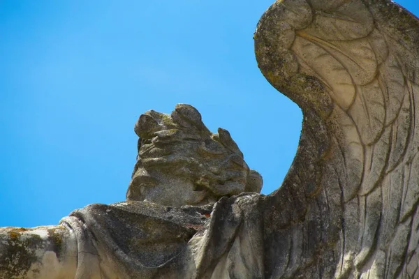 Engel Standbeeld Begraafplaats — Stockfoto