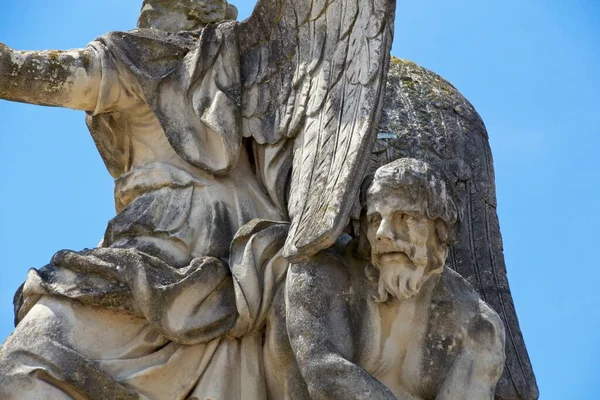 Statue Ange Dans Cimetière — Photo