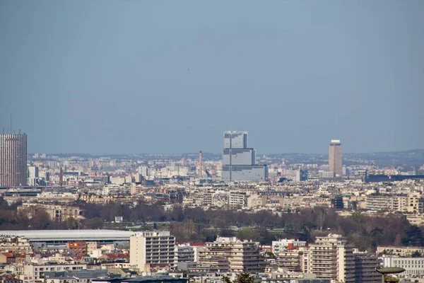Skyline Van Stad Met Wolkenkrabbers — Stockfoto