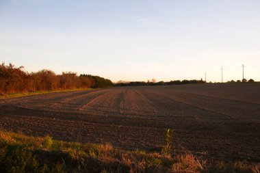 Sahada gün batımı