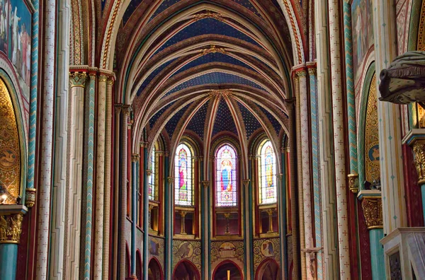 Interno Della Cattedrale Parigi — Foto Stock