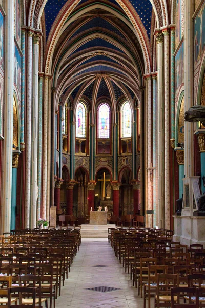 Interior Catedral París — Foto de Stock