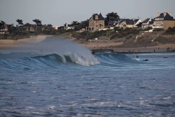 Vagues Écrasant Sur Plage — Photo