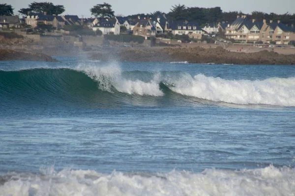 Vagues Écrasant Sur Plage — Photo