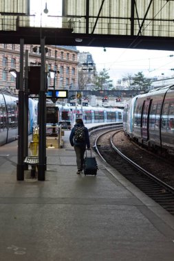 Şehirdeki tren istasyonu.
