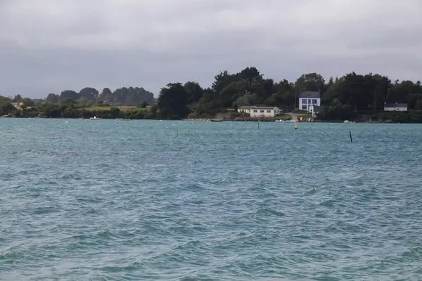 Dorp Aan Rivier — Stockfoto