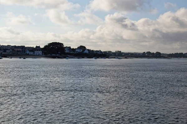 Dorp Aan Rivier — Stockfoto