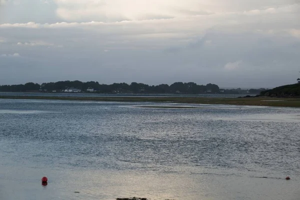 Solnedgång Över Stranden — Stockfoto