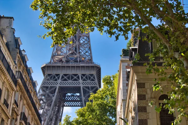 Vista Torre Eiffel Imagens Royalty-Free