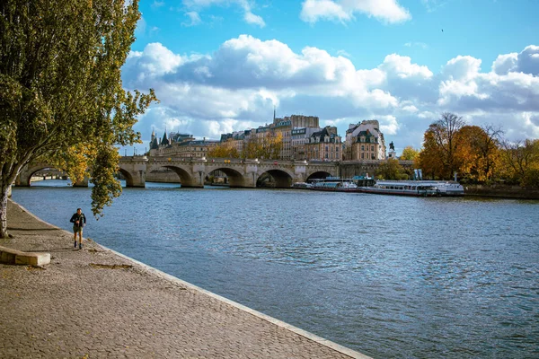 Weergave Van Seine Parijs — Stockfoto