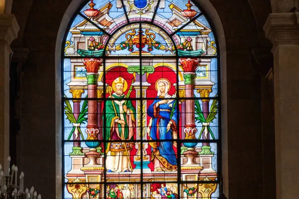 Stained Glass Window Church — Stock Photo, Image