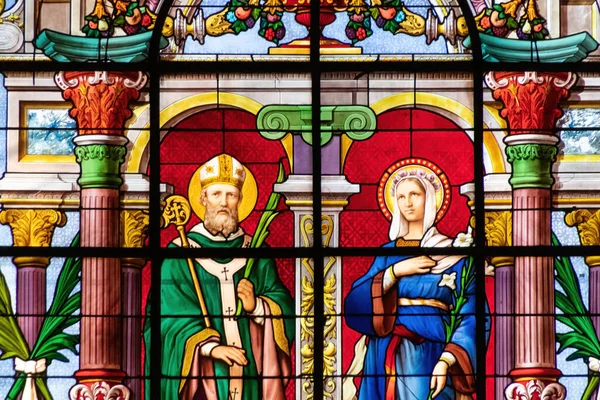 Stained Glass Window Church — Stock Photo, Image