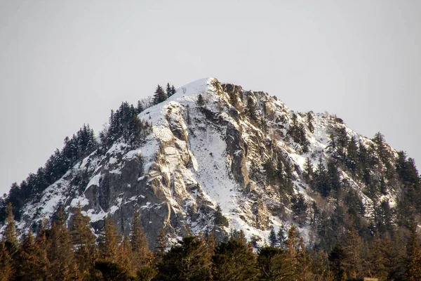 Sněhem Pokryté Hory Zimě — Stock fotografie