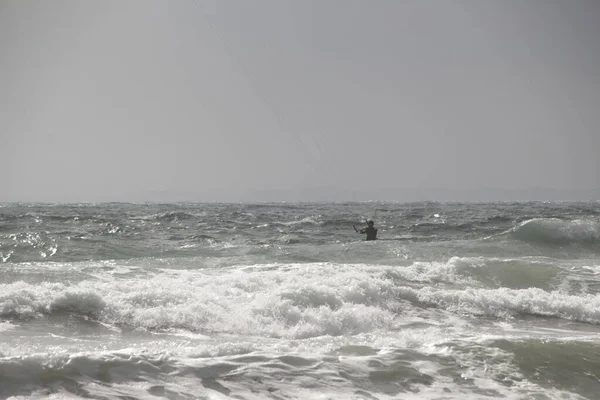 Kite Surf Océano Atlántico — Foto de Stock