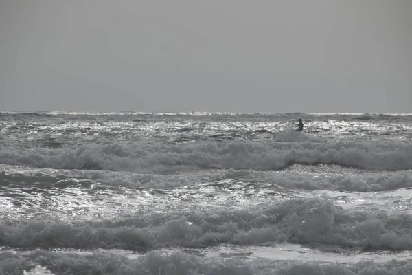 Кайт Серфинг Атлантическом Океане — стоковое фото