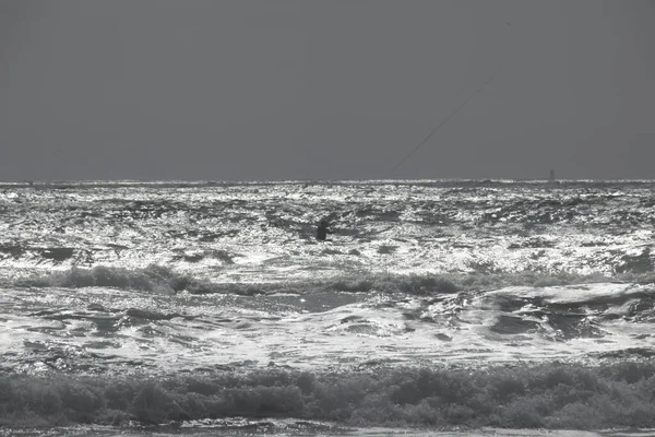 Kite Surf Sur Océan Atlantique — Photo