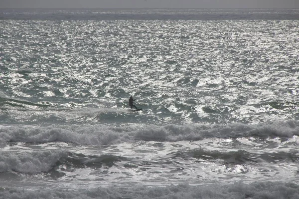 Kitesurfen Auf Dem Atlantik — Stockfoto