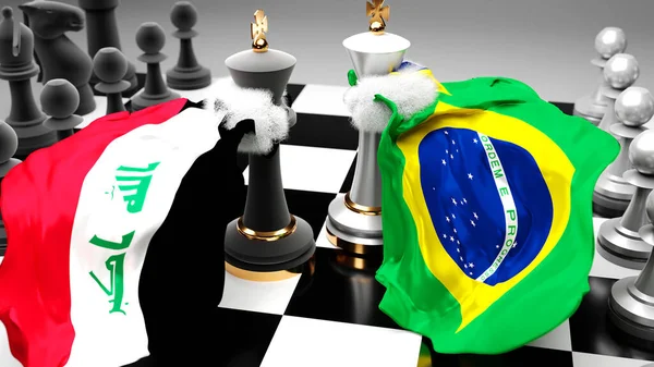 Irak Brasilien Krise Konflikt Konflikt Und Debatte Zwischen Diesen Beiden — Stockfoto