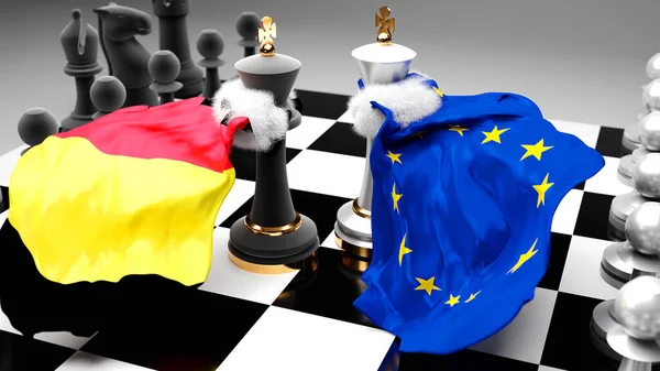 Belgien Europa Krise Konflikt Konflikt Und Debatte Zwischen Diesen Beiden — Stockfoto