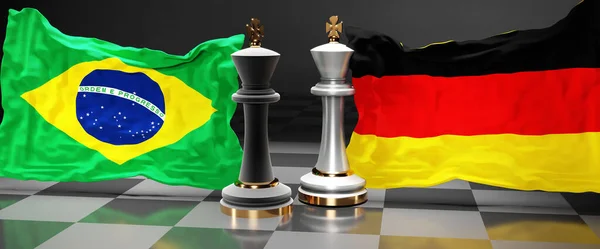 Βραζιλία Γερμανία Σύνοδο Κορυφής Αγώνα Μια Στάση Μεταξύ Των Δύο — Φωτογραφία Αρχείου