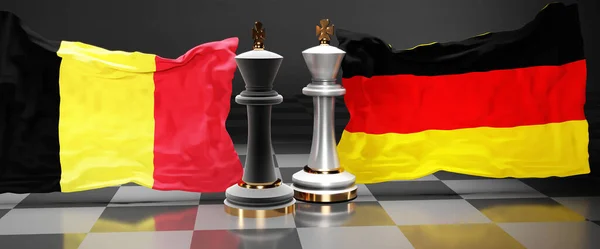 Βέλγιο Γερμανία Σύνοδο Κορυφής Αγώνα Μια Στάση Μεταξύ Των Δύο — Φωτογραφία Αρχείου