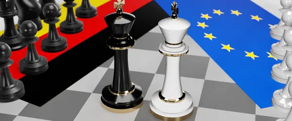 Deutschland Und Das Europa Gespräche Debatten Dialog Oder Eine Konfrontation — Stockfoto