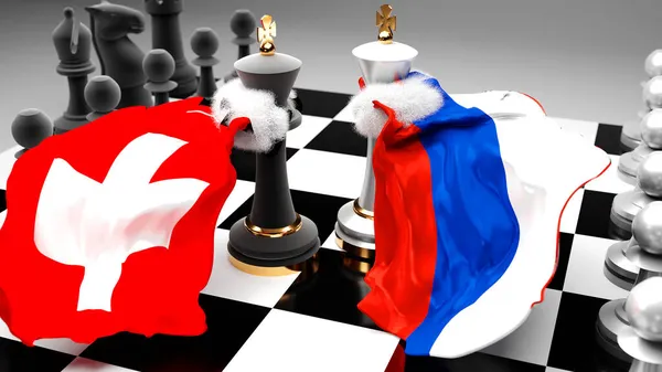 Швейцария Кризис Столкновение Конфликт Дебаты Между Двумя Странами Целью Которых — стоковое фото