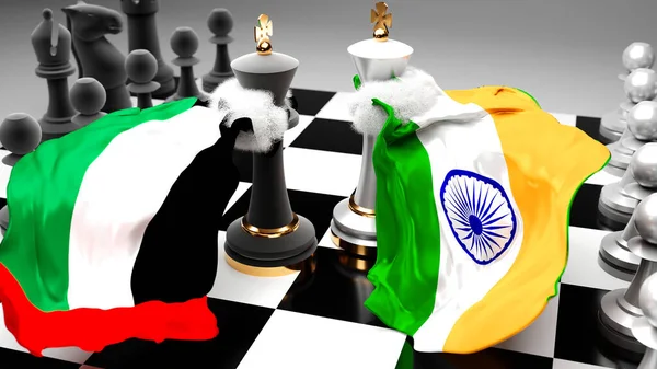 Объединенные Арабские Эмираты Индия Дебаты Диалог Между Этими Двумя Странами — стоковое фото