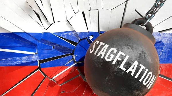 Stagflation in Russia - big impact of Stagflation that destroys the country and causes economic decline