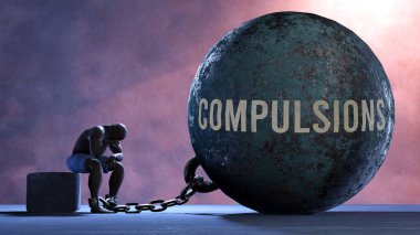 Compulsions that limits life and make suffer, imprisoning in painful condition. It is a burden that keeps a person enslaved in misery.