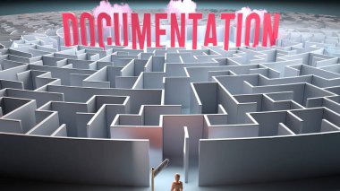 Documentation and a challenging path that leads to it - confusion and frustration in seeking it, complicated journey to Documentation