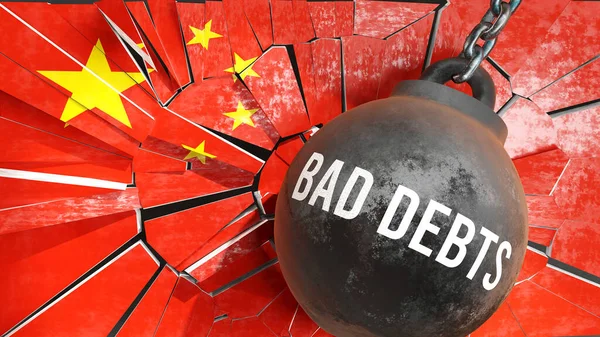 Bad debts in China - big impact of Bad debts that destroys the country and causes economic decline