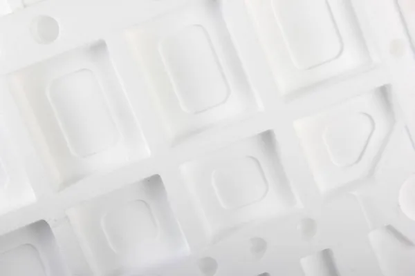 Set Of White Styrofoam Box Isolated On White Stock Photo