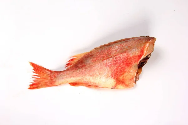 Poleiro Mar Vermelho Sem Cabeça Isolada Branco Priacanthus Macracanthus — Fotografia de Stock
