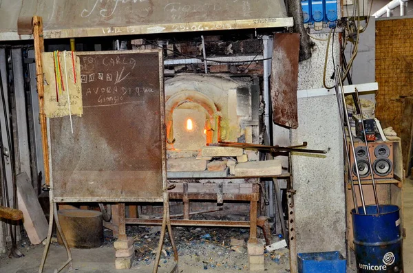 Murano Italie Septembre 2015 Soufflage Verre Sur Île Murano Venise — Photo