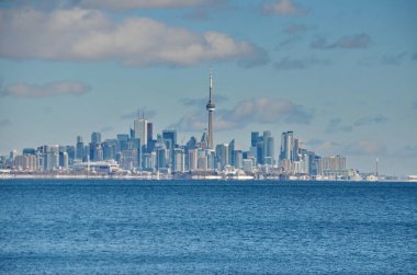 Toronto, Ontario, Kanada 'nın Winter Skyline' ı. Ocak 2022
