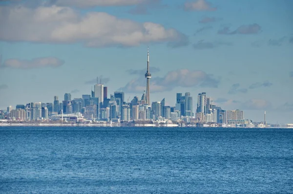 Winter Skyline Toronto Ontario Canada Gennaio 2022 — Foto Stock
