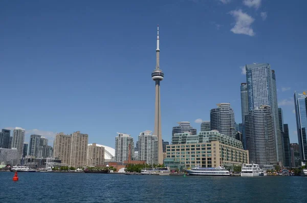 Toronto Skyline Haven Een Zonnige Dag — Stockfoto