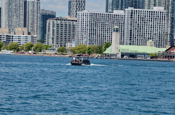 Toronto Skyline Kikötő Egy Napsütéses Napon — Stock Fotó