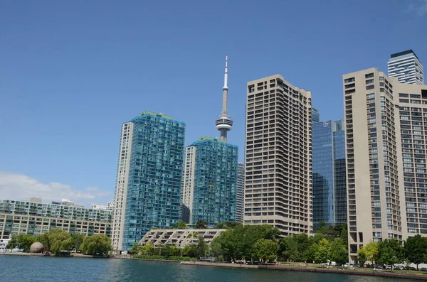 Toronto Skyline Porto Dia Ensolarado — Fotografia de Stock