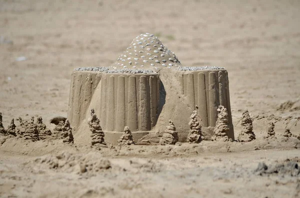 Sand Castle Beach Ontario Canada — Stok fotoğraf