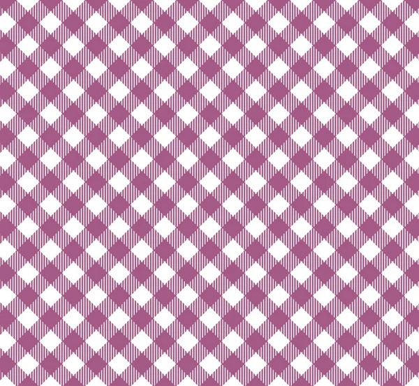 Diagonal Xadrez Toalha Mesa Fundo Roxo Branco — Fotografia de Stock